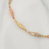 Pulso Rustico Dubai 2.6 g / 7 1/4 in / 3.5 mm Tres Oros 18K