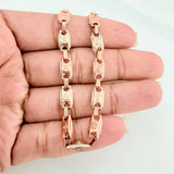 Rustic Crown Anklet 6.55 g / 10 1/4 in / 5.7 mm Three Golds 18K