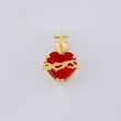Pendant Sacred Heart with Thorns 1.7 g / 1 in Yellow Gold 18K