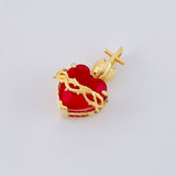 Pendant Sacred Heart with Thorns 1.7 g / 1 in Yellow Gold 18K