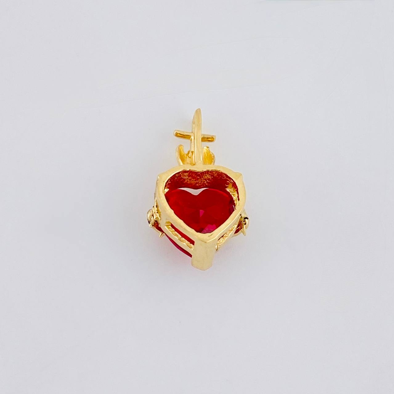 Pendant Sacred Heart with Thorns 1.7 g / 1 in Yellow Gold 18K