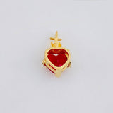 Pendant Sacred Heart with Thorns 1.7 g / 1 in Yellow Gold 18K