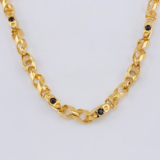 Rustic Spiral DNA Chain 43.8 g / 27 3/4 in / 4.7 mm 18K Yellow Gold
