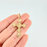 Clover Cross Pendant 5 g / 1 3/4 in 18K Yellow Gold