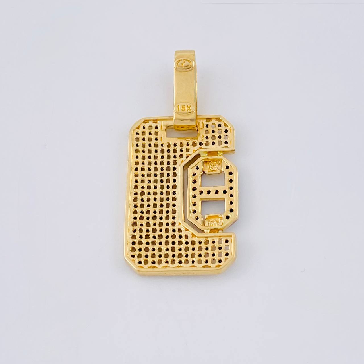 Pendant Buckle Screw Mesh 5.25 g / 1 1/2 in Two-Tone Black Yellow 18K Gold