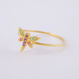 Dragonfly Ring 1 g / T7 1/4 Yellow Gold 18K
