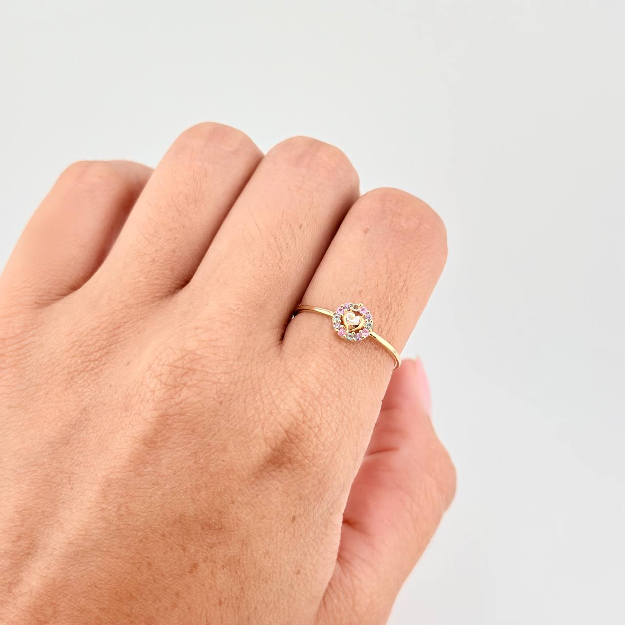 Circle Heart Ring 1.05 g / T8 1/4 18K Yellow Gold