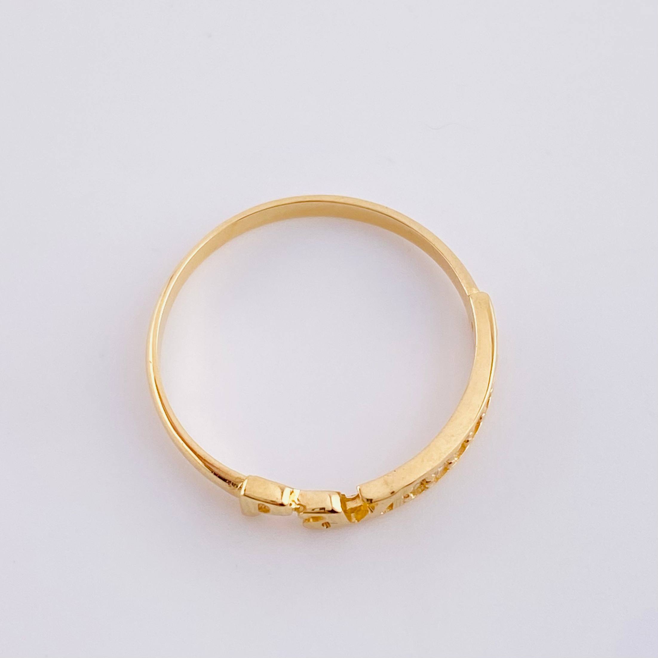 Peace Ring 1.3 g / T6 3/4 Yellow Gold 18K