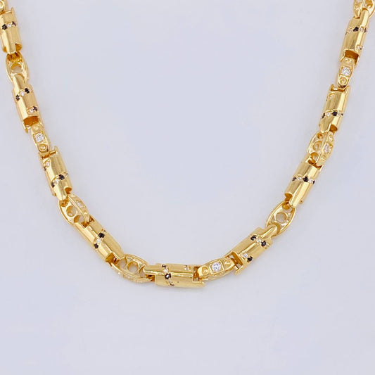 Cadena Rustica Cilindrica 53.15 g / 25 3/4 in / 4.6 mm Oro Amarillo 18K