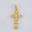 Dije Cruz Trebol 2.6 g / 1 1/2 in Oro Amarillo 18K