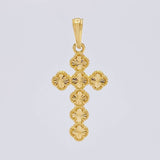 Dije Cruz Trebol 2.6 g / 1 1/2 in Oro Amarillo 18K