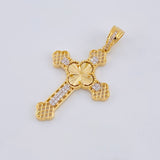 Dije Cruz Trebol Filigrama 3.7 g / 1 3/4 in Oro Amarillo 18K