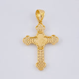 Dije Cruz Trebol Filigrama 3.7 g / 1 3/4 in Oro Amarillo 18K