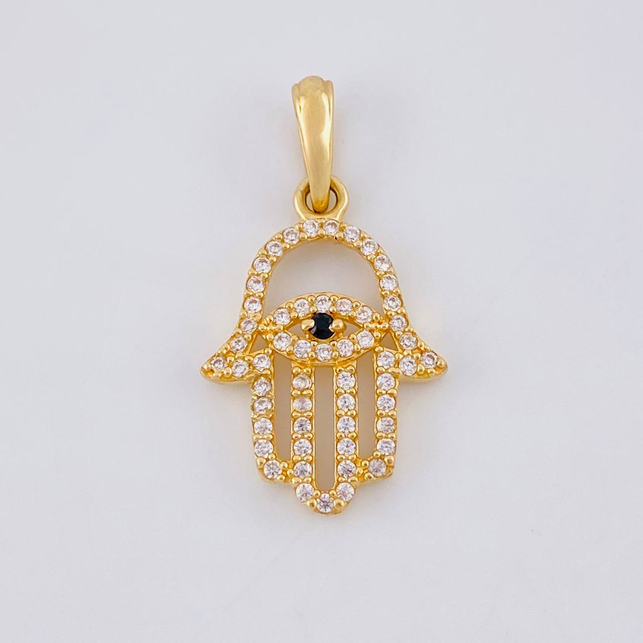 Pendant Hand of Fatima 1.35 g / 1 in Yellow Gold 18K