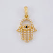 Pendant Hand of Fatima 1.35 g / 1 in Yellow Gold 18K
