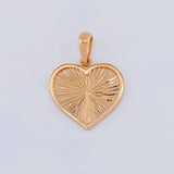 Dije Corazón Interior Diamantado 2.4 g / 1 in Oro Rosa 18K