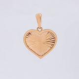 Dije Corazón Interior Diamantado 2.4 g / 1 in Oro Rosa 18K