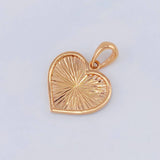 Dije Corazón Interior Diamantado 2.4 g / 1 in Oro Rosa 18K