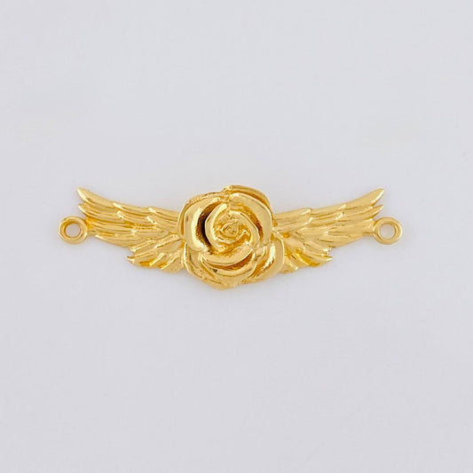 Herraje Rosa Angelical 1.5 g / 1 in Oro Amarillo 18K