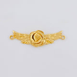 Herraje Rosa Angelical 1.5 g / 1 in Oro Amarillo 18K