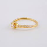 Anillo Ojo Curvilínea 1.65 g / T6 3/4 Oro Amarillo 18K