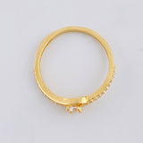 Anillo Ojo Curvilínea 1.65 g / T6 3/4 Oro Amarillo 18K