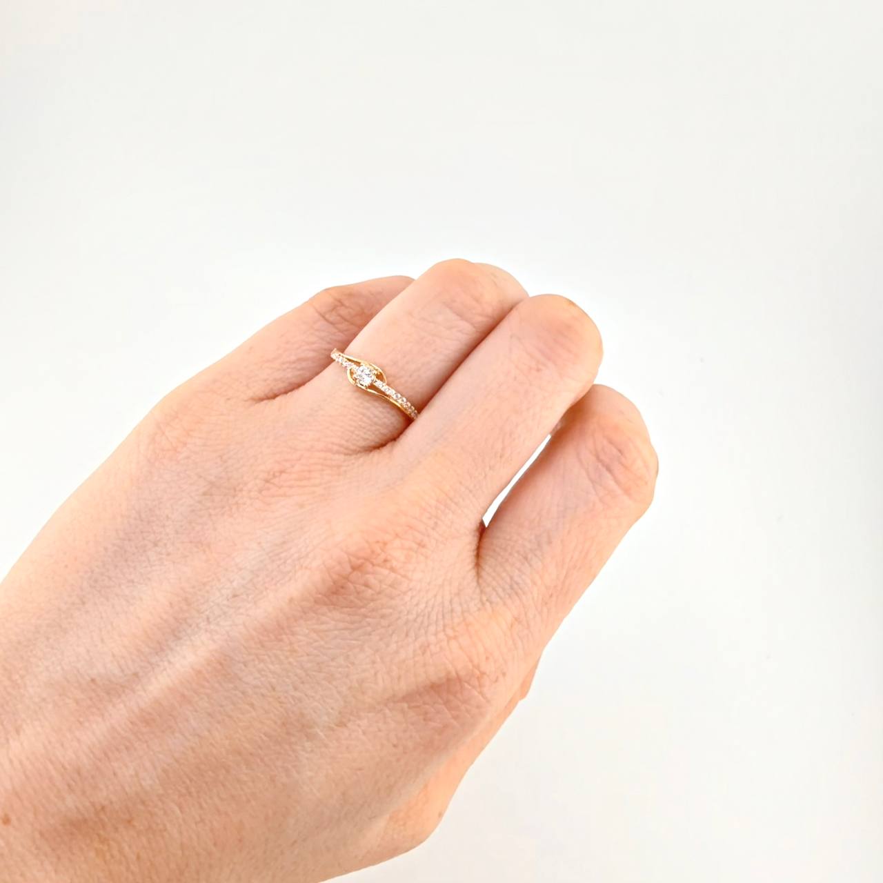 Anillo Ojo Curvilínea 1.65 g / T6 3/4 Oro Amarillo 18K