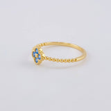Anillo Trebol 1.5 g / T6 1/2 Oro Amarillo 18K