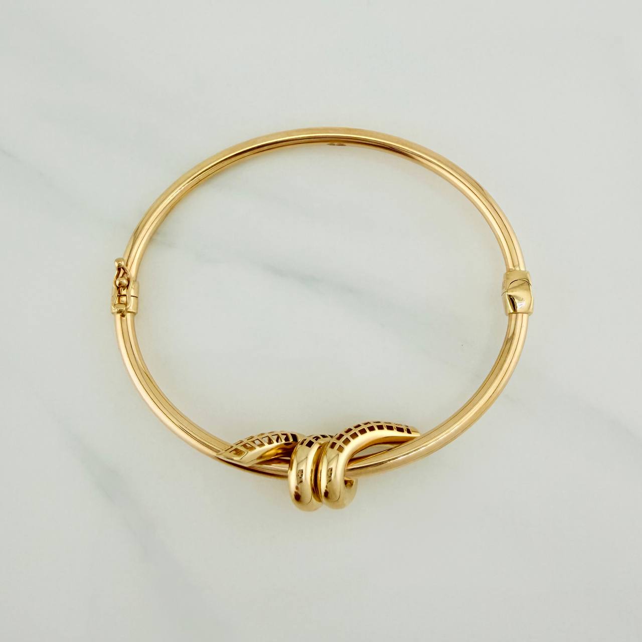 Pulso Aro Nudo 8.3gr / 7 1/4 in / 2.7mm Oro Amarillo +4 18K $