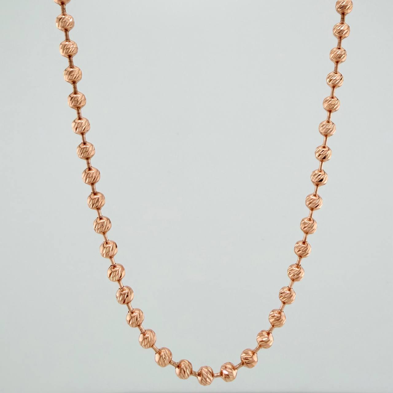 Cadena Militar 23gr / 27 1/2 in / 4mm Oro Rosa 18K $