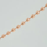 Cadena Militar 23gr / 27 1/2 in / 4mm Oro Rosa 18K $