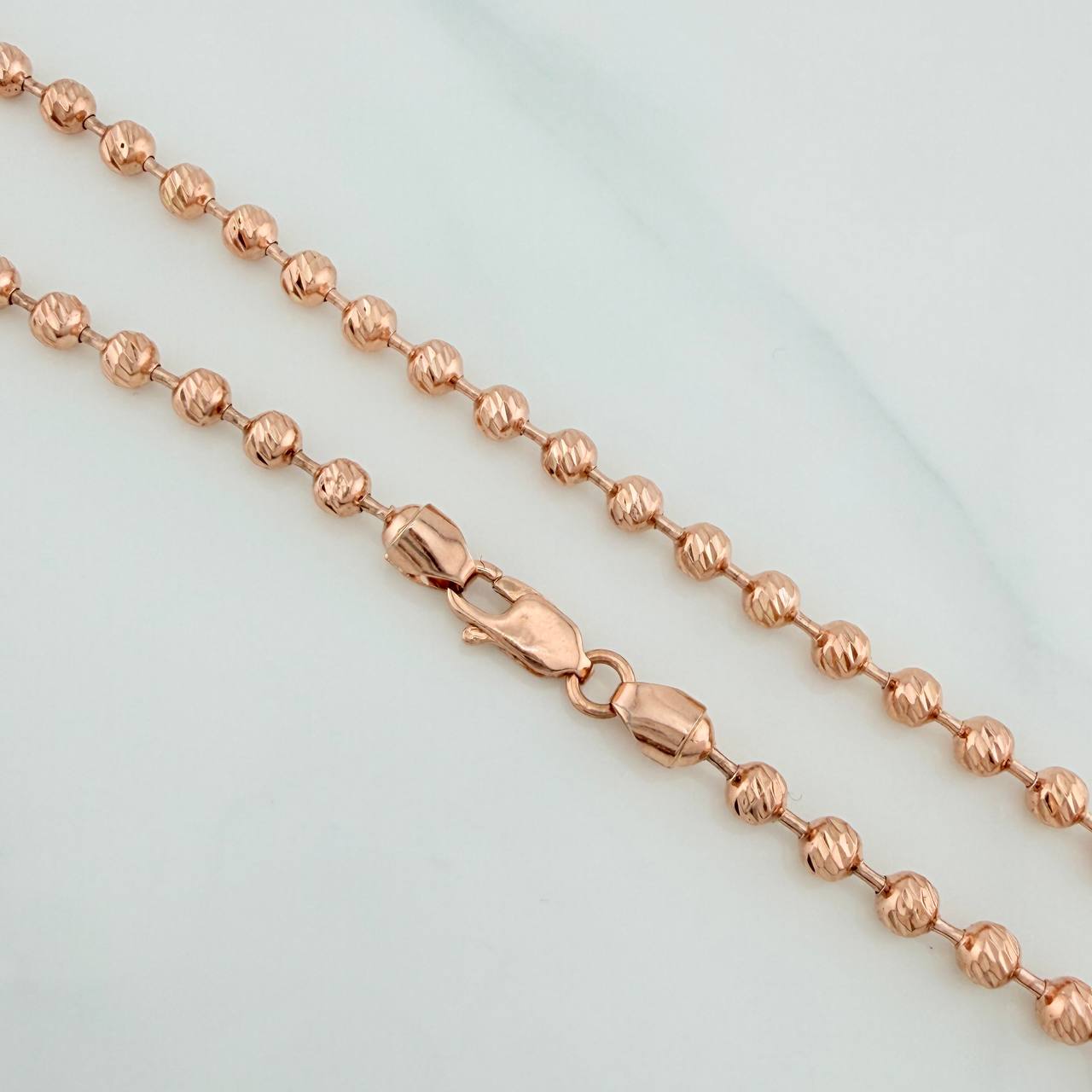 Cadena Militar 23gr / 27 1/2 in / 4mm Oro Rosa 18K $