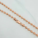 Cadena Militar 23gr / 27 1/2 in / 4mm Oro Rosa 18K $