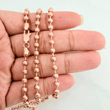Cadena Militar 23gr / 27 1/2 in / 4mm Oro Rosa 18K $