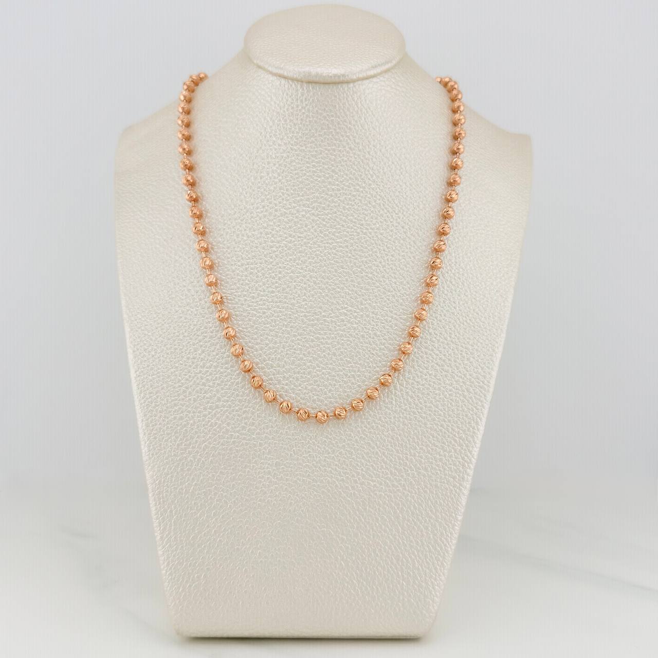 Cadena Militar 23gr / 27 1/2 in / 4mm Oro Rosa 18K $