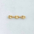 Charm Retazo GC 3 Links 0.3gr / 3/4in / 4.2mm Yellow Gold 18K