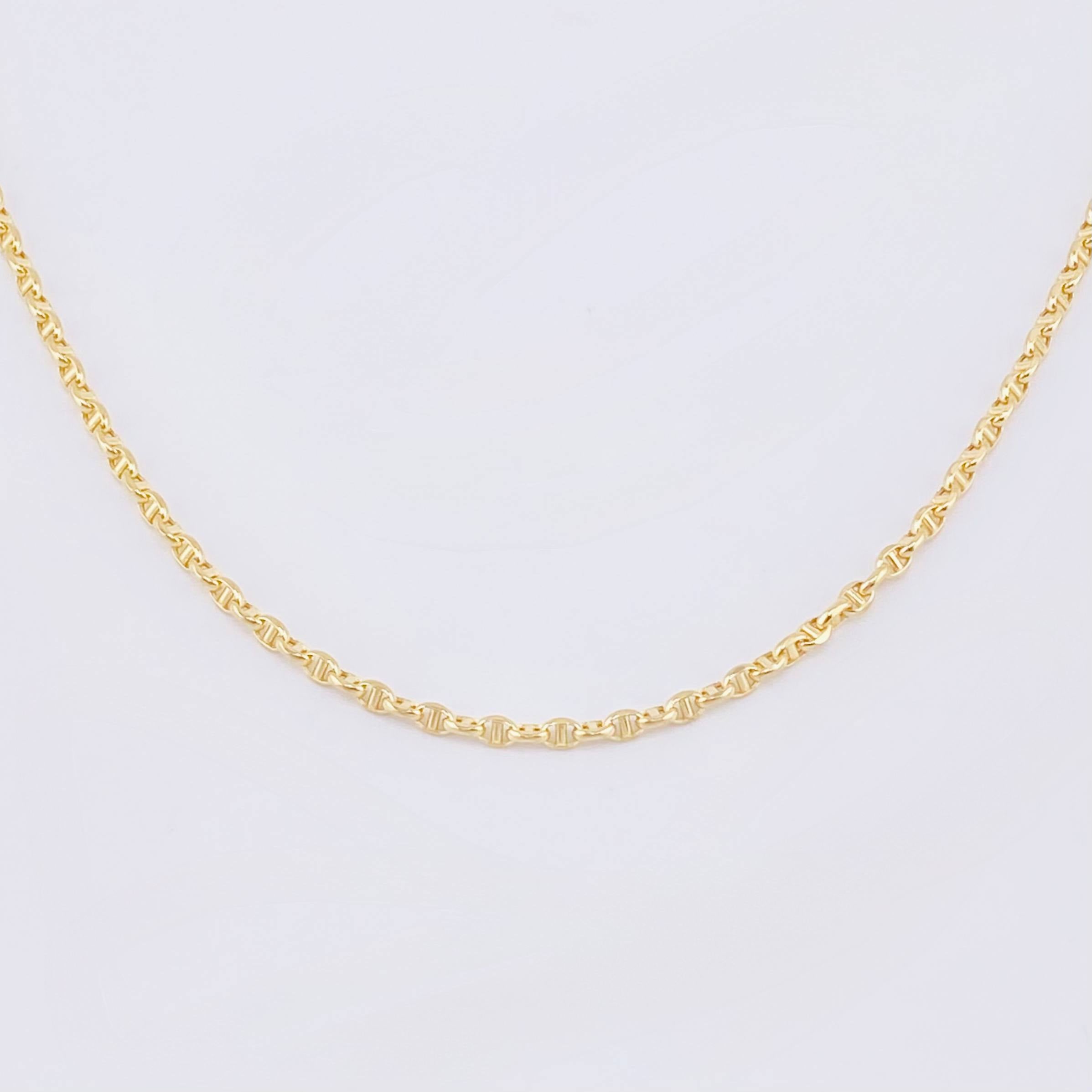 Marienera Chain 5.5gr / 19 3/4 in / 2.3mm 18K Yellow Gold +3