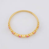 Anillo Corazónes Lucidos 1.35g / T7 1/4 Oro Amarillo 18K