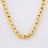 Cadena Veneciana Cuadrada 17.15g / 24 in / 4.5mm Oro Amarillo 18K