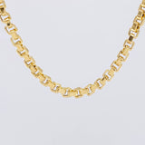 Cadena Veneciana Cuadrada 17.7g / 24 in / 4.5mm Oro Amarillo 18K