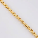 Cadena Veneciana Cuadrada 17.7g / 24 in / 4.5mm Oro Amarillo 18K