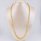Cadena Veneciana Cuadrada 17.15g / 24 in / 4.5mm Oro Amarillo 18K