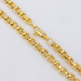 Cadena Veneciana Cuadrada 17.7g / 24 in / 4.5mm Oro Amarillo 18K