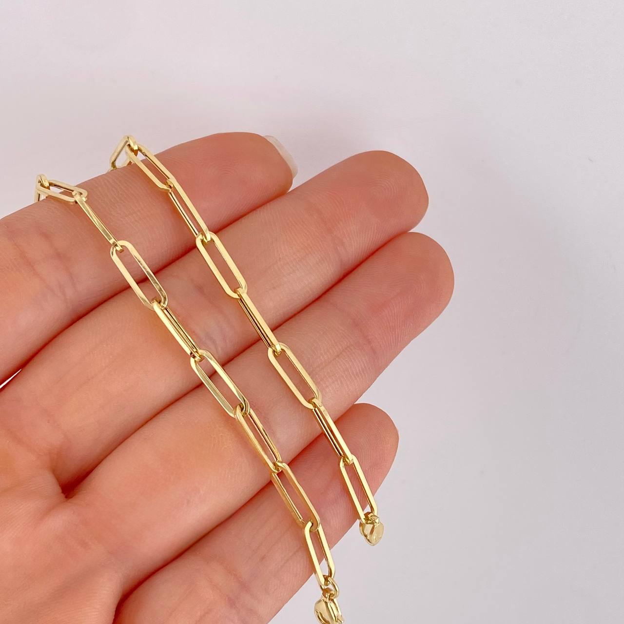 Paperclip Chain 4.1g / 20 in / 3.3mm Yellow Gold 18K