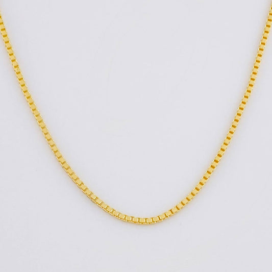 Cadena Veneciana 3g / 24 in / 0.8mm Oro Amarillo 18K