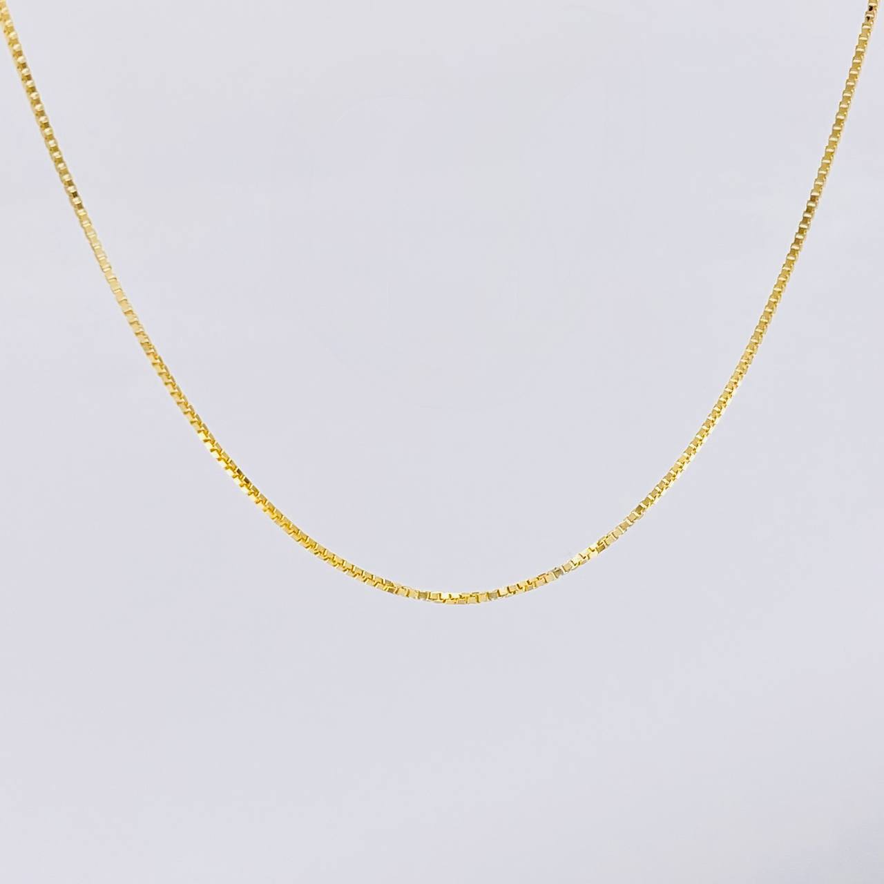 Cadena Veneciana 3g / 24 in / 0.8mm Oro Amarillo 18K
