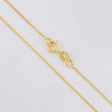 Cadena Veneciana 1.35g / 50cm / 0.6mm Oro Amarillo 18K