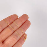 Cadena Veneciana 1.35g / 50cm / 0.6mm Oro Amarillo 18K