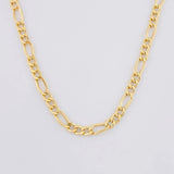 Cadena Figaro 5.65g / 20 in / 4.55mm Oro Amarillo 18K