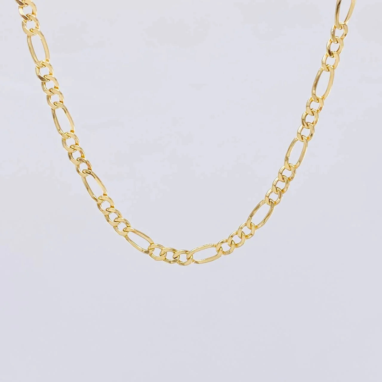 Cadena Figaro 5.6g / 20 in / 4.55mm Oro Amarillo 18K